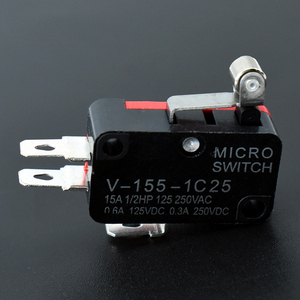 Interrupteur poussoir V-155-1C25 15A 1/2HP <span class=keywords><strong>125</strong></span> 250VAC 0.6A 125VDC 0.3A 250VDC 3 broches Micro-interrupteur à bouton poussoir - Product Image 5