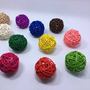 Bolas de ratán de 8 <span class=keywords><strong>CM</strong></span>/<span class=keywords><strong>cm</strong></span> para ramas de tronco, decoradas con bolas de ratán de colores, diseño de entorno de jardín de infantes - Product Image 3