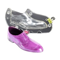 Moule à gâteau 3D en plastique en forme de chaussure en cuir homme/femme, outils de décoration de gâteaux, accessoires de pâtisserie maison DIY pour la fabrication de bonbons au chocolat et de créations en sucre