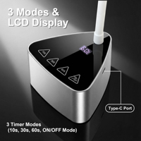Lampe à ongles UV LED portable professionnelle de bureau, 18 W, sans fil, avec séchage à 360° °   Tête rotative pour salon et domicile