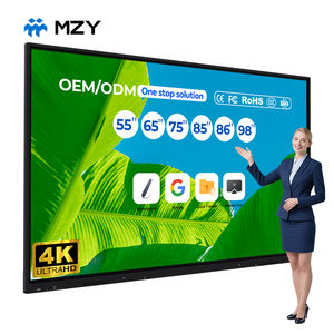 ไวท์บอร์ดอัจฉริยะแบบสัมผัสหน้าจอ 4K GPINXIN ออลอินวัน ขนาด 55 65 75 85 นิ้ว LED กระดานประกาศโลหะ พร้อมพีซีแบบพกพา สินค้าใหม่ - Product Image 1