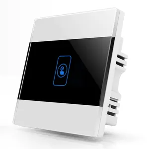 Wireless tomada black alexa automation tuya smart home wall touch light interruptor inteligents con indicatore interruttore zigbee