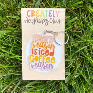 พวงกุญแจอะคริลิคแบบใสพวงกุญแจอะคริลิคออกแบบโลโก้ได้ตามต้องการ - Product Image 5