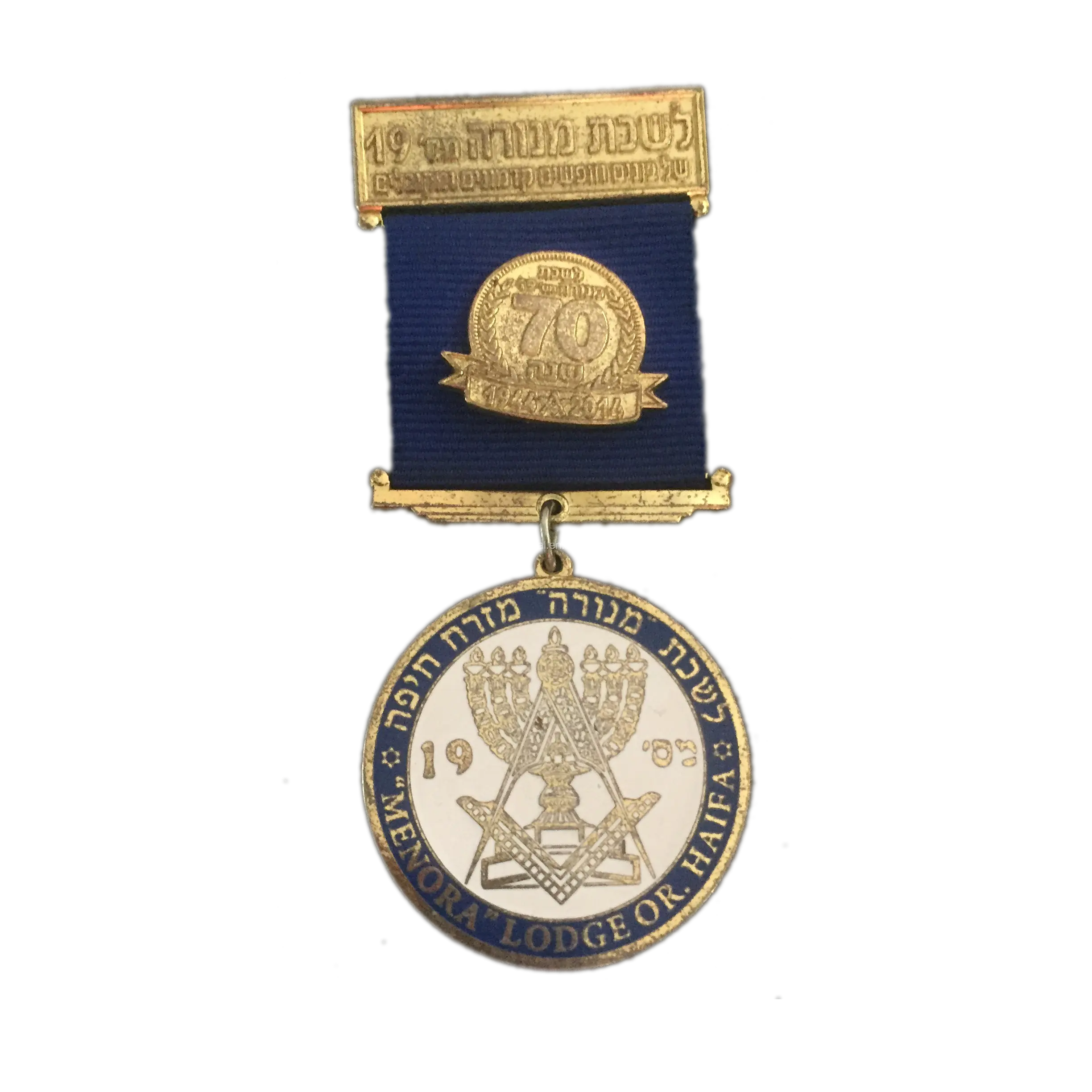 Custom Enamel Award Badge Souvenir Honor Metal Medals 3D Award Badges With Ribbon