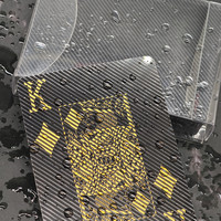 Cartes à jouer texturées UV de tache imperméable claire unique faite sur commande en gros