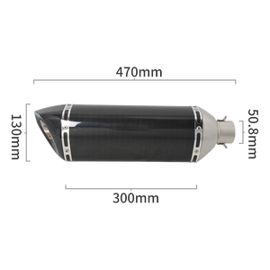 Silenciador Deportivo Deslizable Universal de 51mm con Tapa de Fibra de Carbono Real para 600cc <span class=keywords><strong>1000cc</strong></span> - Product Image 5
