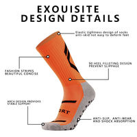 Chaussettes de football antidérapantes personnalisées avec logo pour hommes, chaussettes montantes tricotées avec revers, pour adultes, unisexe, hiver