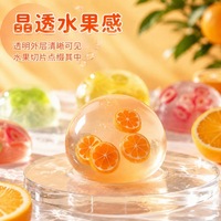 Balle Squishy Fruit à Remontée Lente, Jouet Anti-Stress Rond, Jouet Sensoriel Décompression pour Enfants et Adultes, Vente en Gros