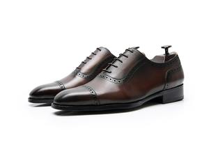 Chaussures habillées en cuir pleine fleur de style britannique pour hommes chaussures richelieu Oxfords d'été pour affaires chaussures formelles décontractées en cuir véritable - Product Image 6