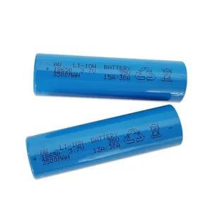 OEM 3.7V 18650 3500mAh 15A लिथियम आयन बैटरी फैक्टरी आपूर्ति 18650 बैटरी थोक टॉर्च के लिए aw