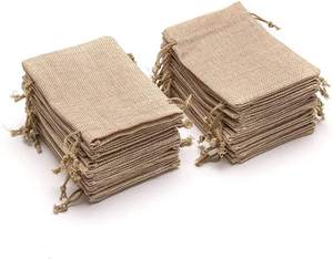 หลายสีในสต็อกที่กําหนดเองขายส่งผ้าลินินเครื่องประดับอุปกรณ์เสริมขนมเก็บกระเป๋ากระเป๋า - Product Image 2