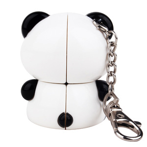 Yuxin Little Panda 2x2 Rubik's Cube Keychain <b>Mini</b> Puzzle Toy For Kids Educational Gift - Product Image 2