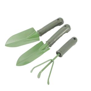 คราดสวนสีเขียว 3 ง่ามเหล็ก ด้ามจับตามหลักสรีรศาสตร์ สำหรับทำสวนและกิจกรรมชายหาด ใช้งานกลางแจ้ง - Product Image 2