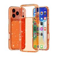 Coque de téléphone transparente en acrylique scintillante de luxe pour iPhone 18 Pro, 17, 16, 11 Pro Max, XS, XR, 15, 14, 17e – Housse de protection mobile