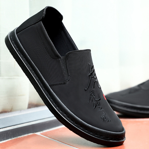 Zapatillas Deportivas de Piel Vacuna Genuina para Hombre, con Cordones, Transpirables, con Suela Gruesa Antideslizante, para Correr y Caminar - Product Image 5