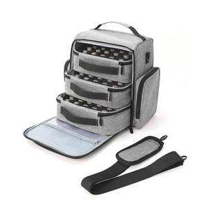 Cosmetics <b>Storage</b> Bag Portable <b>Toiletry</b> Bag Large Capacity Three-layer Nail Polish <b>Storage</b> Bag - Product Image 1