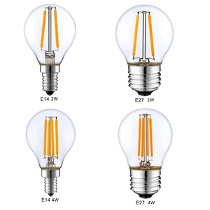Hot Bán E26 E27 Rõ Ràng Hổ Phách P45 Cổ Điển Ánh Sáng Bóng Đèn 2W 4W 6W Đèn Filament G45 Thay Thế - Product Image 5