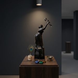Escultura Artesanal Moderna de Madre e Hijo en Cuerno, Estilo Orissa, para Decoración del Hogar, Sala de Estar, Mesa, Ecológica, Nueva - Product Image 5