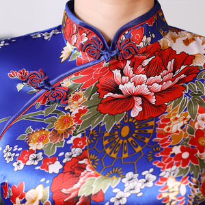 Saten yarık performans podyum gösterisi parti ince yeni uzun Cheongsam - Product Image 4