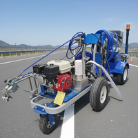 Machine de marquage routier à pulvérisation à froid, électrique et à essence, à un ou deux pistolets, pour la peinture de lignes de circulation et de parkings