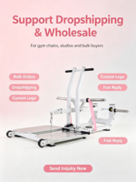 Rhino Squat Rack, équipement de musculation robuste, machine de pressage fessier et de pont fessier, machine Smith rose pour squats fessiers, équipement d'entraînement