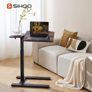 Semplice letto quadrato scrivania laterale pneumatico Lift regolabile D01 scrivania da ufficio piccolo tavolino stretto per divano letto - Product Image 1