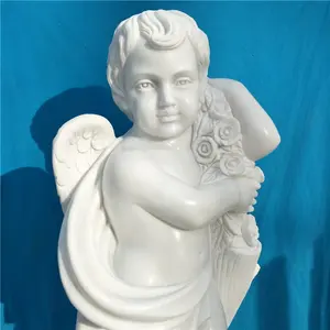 묘지 천사 조각상 그림 서양 어린이 조각 맞춤형 천사 동상 대리석