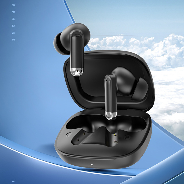 6.0 Earbuds, JL6983D2 Chip, 4.5H Playtime, 200mAh Charging Case, Type-C, 10m Range, SBC Audio, TWS Headset for Sports