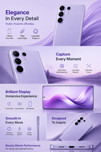 Camon50 Pro คุณภาพสูง รุ่นดั้งเดิม 12GB+512GB ระบบ Android 15 หน่วยประมวลผลสิบคอร์ รองรับสองซิมแบบ Dual Standby โทรศัพท์พร้อมกล้องวิดีโอ - Product Image 5