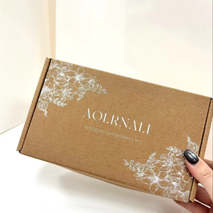 Hộp mua sắm tùy chỉnh thêm hộp giấy Kraft cứng hộp giấy thân thiện với môi trường và có thể tái chế để gửi thư - Product Image 1