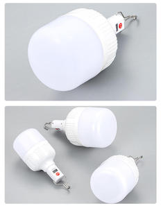 Lampe d'urgence LED rechargeable USB Baichuan He, 190 mm, plastique blanc, pour camping extérieur, IP20, 4800 mAh, Ra90, 6000K, 3 heures, télécommande - Product Image 1