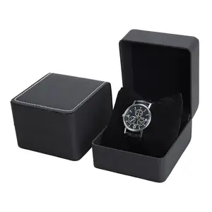 Oem Fabriek Luxe Unieke Aangepaste Logo Horloge Verpakking Kleine Cadeau Vitrine Gemaakt Van Leer