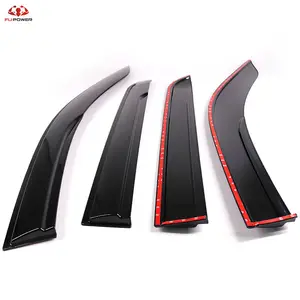 For Chevrolet Equinox 2018 + 4PCS Window Visor Sun Rain Guard Vent Shadeクローム