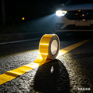 Matériau réfléchissant automobile haute intensité, réflecteur rouge et blanc pour la sécurité des voitures, autocollant réfléchissant prismatique pour camions - Product Image 4