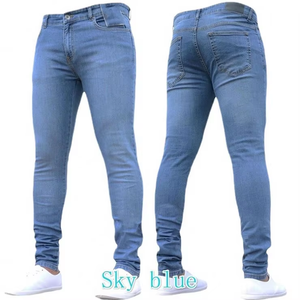 Pantalones de mezclilla elásticos para <span class=keywords><strong>hombre</strong></span>, pantalones ajustados negros de otoño, estilo europeo y americano, pantalones vaqueros ajustados para <span class=keywords><strong>hombre</strong></span> - Product Image 6