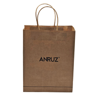 Bolsas de Papel Kraft para Cosméticos, Impresas Personalizadas, Ecológicas, Recicladas, con Asas Retorcidas, Bolsas de Compra Biodegradables al por Mayor
