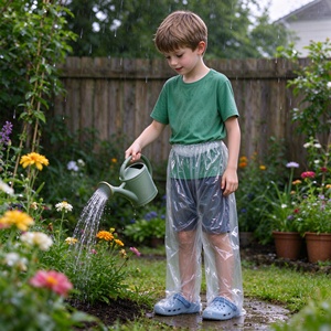 Pantaloni <span class=keywords><strong>Antipioggia</strong></span> per Bambini Usa e Getta, Vendita all'Ingrosso, Copriscarpe Impermeabili per Eventi - Product Image 6