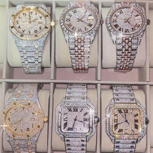 นาฬิกาฮิปฮอป <span class=keywords><strong>VVS</strong></span> มอยส์ซาไนต์ขายส่ง ผ่านการทดสอบ <span class=keywords><strong>100</strong></span>% นาฬิกา<span class=keywords><strong>เพชร</strong></span>แบบ Iced Out นาฬิกาอัตโนมัติสแตนเลสสำหรับผู้ชาย - Product Image 6