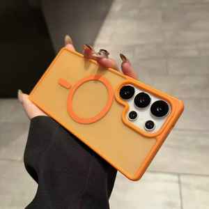 เคสใสกึ่งโปร่งแสงแบบแม่เหล็ก รองรับการชาร์จไร้สาย สำหรับ Samsung S26 <span class=keywords><strong>S22</strong></span> S23 S24 <span class=keywords><strong>Ultra</strong></span> S25 Plus ป้อง<span class=keywords><strong>กัน</strong></span>แรงกระแทก - Product Image 6