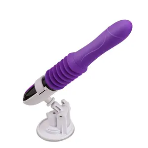 Baik teleskopik baru Thrusting Vibrator merah muda dengan harga murah mainan seks perempuan untuk wanita dan pria pijat dildo mainan seksual dewasa lucu