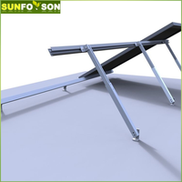 Kits de pinces de rail et d'accessoires de montage Supports de cadre de support de panneau solaire Montage sur le toit photovoltaïque Système PV à montage au sol