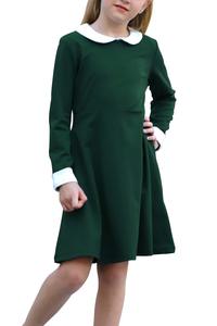 Robe <span class=keywords><strong>de</strong></span> vêtements pour filles col claudine <span class=keywords><strong>1</strong></span> an fermeture à glissière au dos filles robe noire à manches longues sortes robe filles fête - Product Image 5