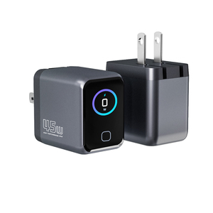 Mini <span class=keywords><strong>chargeur</strong></span> compact AI GaN 45W avec écran TFT intelligent, adaptateur secteur rapide USB-C compact AI - Product Image 6