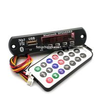 Penguat daya 12V 2*3W dengan layar warna digital, audio mobil MP3, papan dekoder BT dengan fitur perekaman panggilan