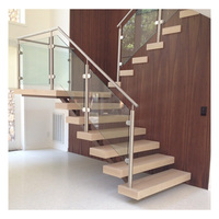 Poutre d'escalier simple en acier pour escalier flottant, poutre de support pour garde-corps à câbles, coût des escaliers flottants