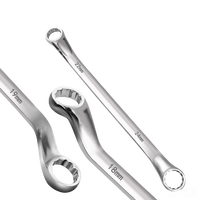 Clé à douille double déport 22-24 mm, polie miroir, avec anneau antidérapant, pour l'entretien et la réparation de voitures, camions et motos