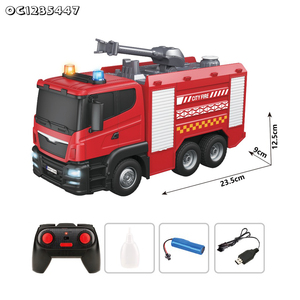 2,4G simulación agua pulverizada venta al por mayor Rc Control remoto escala modelo camión <span class=keywords><strong>de</strong></span> <span class=keywords><strong>bomberos</strong></span> juguete - Product Image 6