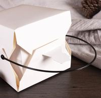 Boîte à nourriture personnalisée en papier carton jetable Boîte à doner Boîte à pâtes Emballage de nouilles Boîte à emporter avec logo