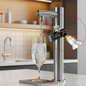 調整可能なミニCO2チャージャー圧力調整器ソーダケグRP12温冷ホームソーダメーカー炭酸水ディスペンサー3.5L容量 - Product Image 4