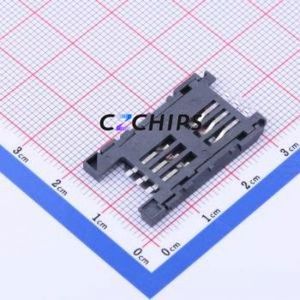 SIM-108S-ARP6 SIM Card Connector SMD Connector Flip Cover Type Mini SIM Card Card Holder 2.5mm - Product Image 2